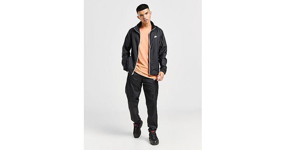 Nike grey woven tracksuit hotsell