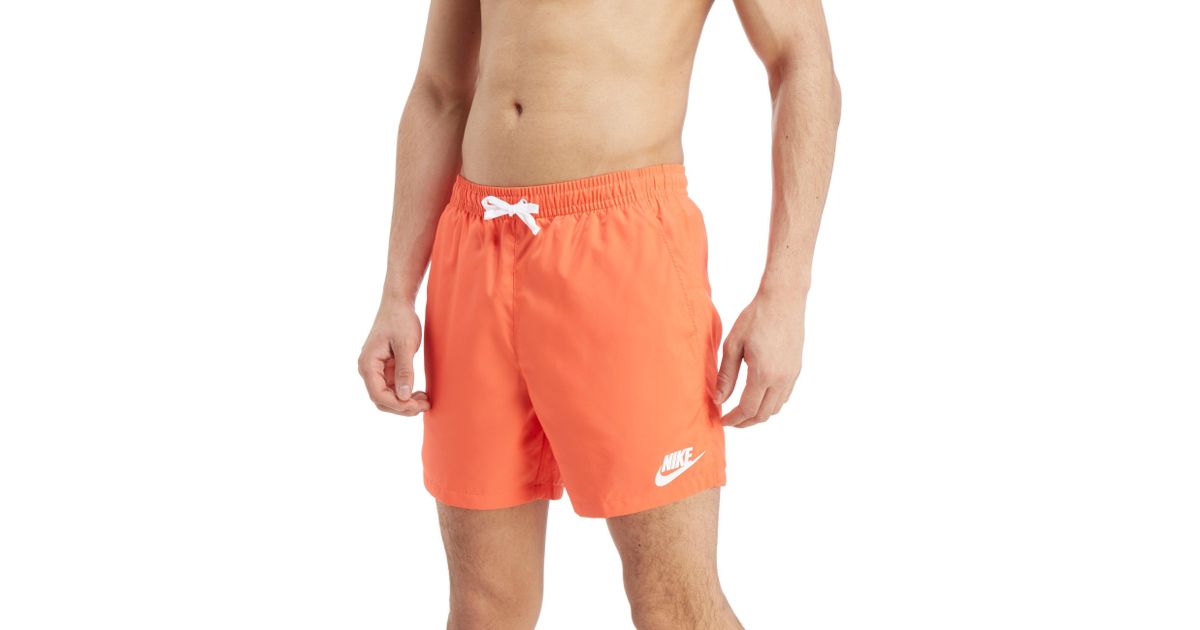 nike flow logo swim shorts