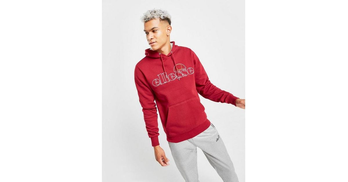 ellesse burgundy hoodie
