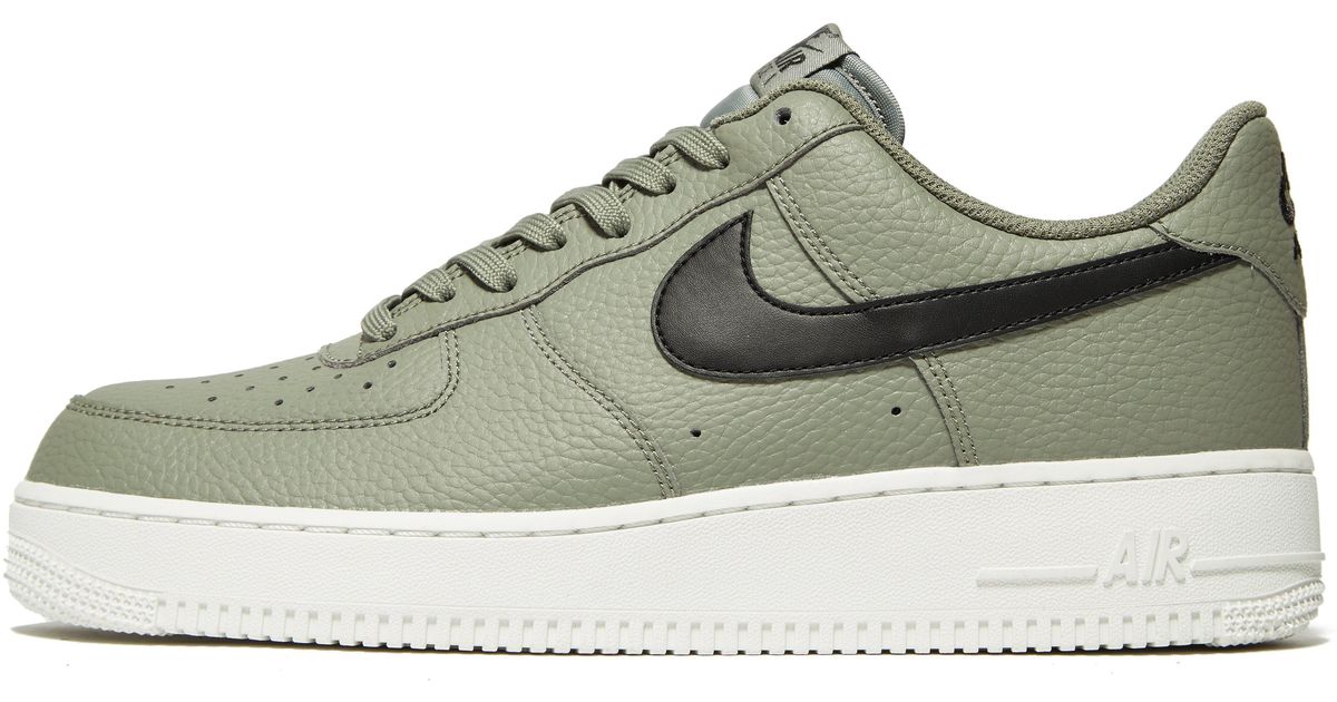 Nike Leather Air Force 1 in Green for 