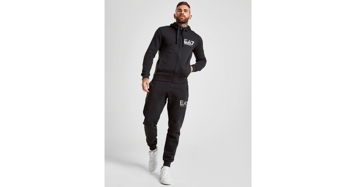 emporio armani ea7 visibility logo full zip fleece tracksuit