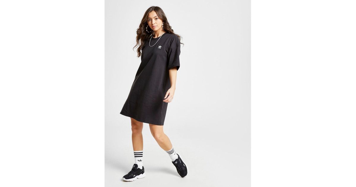 black trefoil dress by adidas