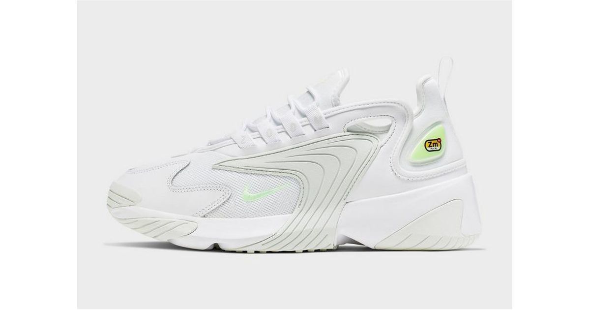 white nike zoom 2k