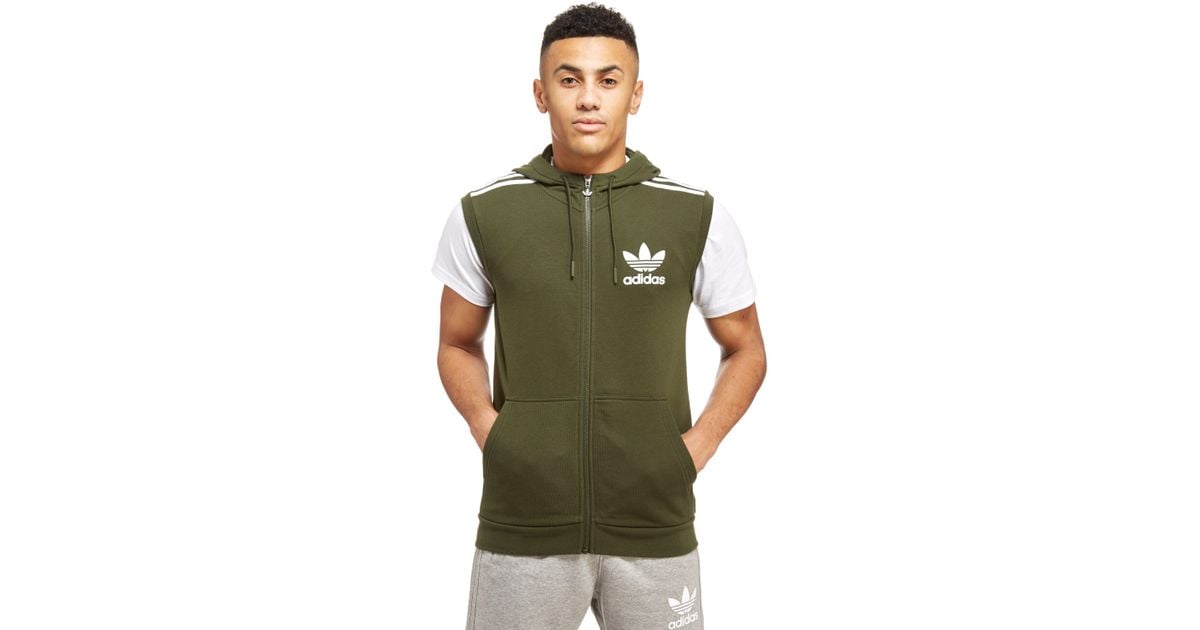 sleeveless hoodie adidas