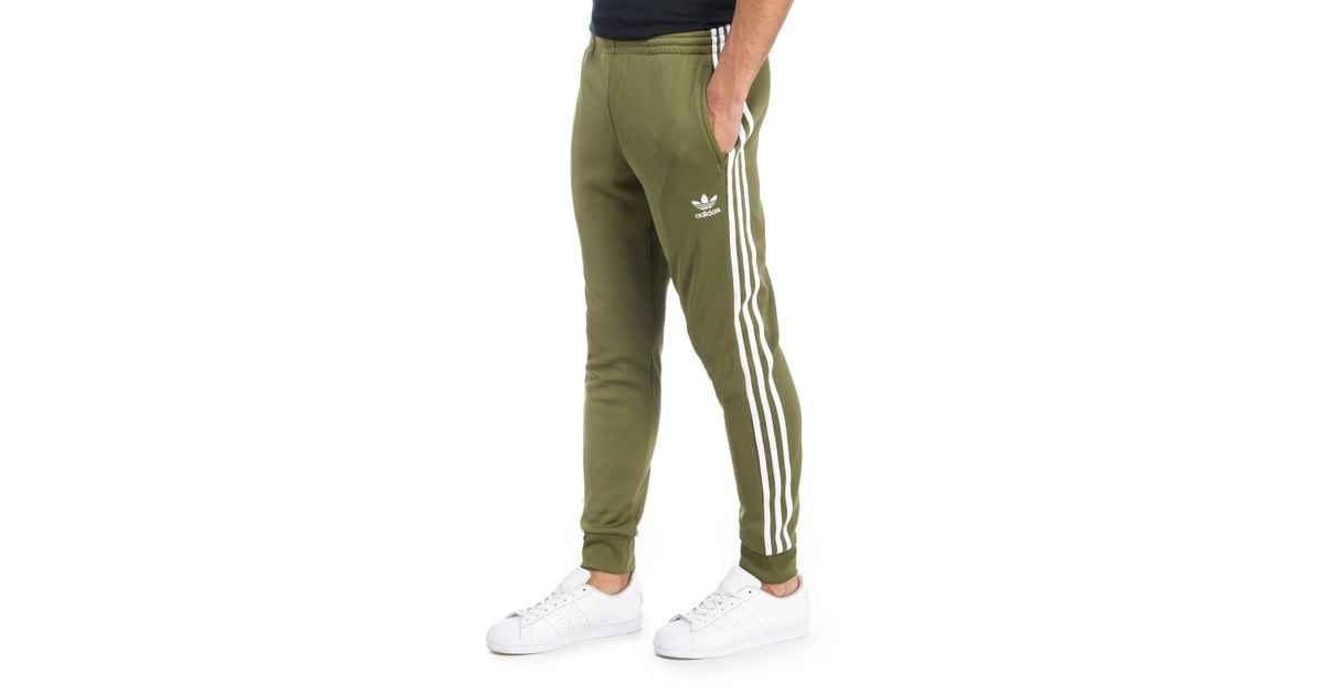 adidas track pants olive green