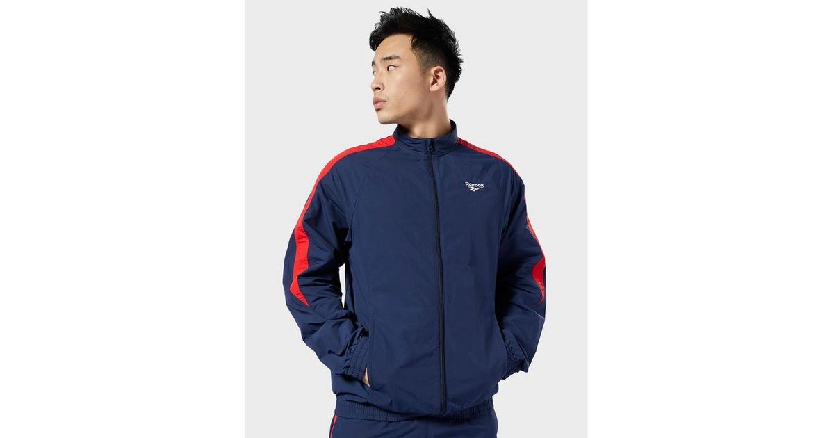 Reebok Synthetic Classics Track Jacket in Navy (Blue) for Men - Lyst