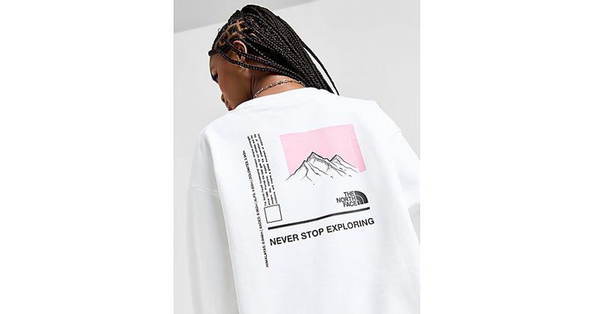The North Face Mountain Box Logo Crew Sweatshirt in Black Lyst UK
