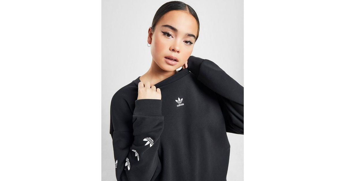 adidas originals repeat iridescent trefoil crew sweatshirt