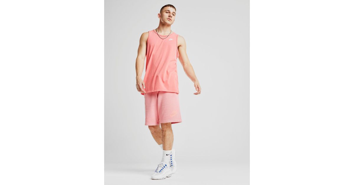 nike men's sportswear french terry wash shorts