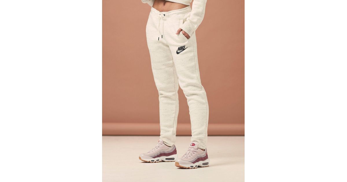 cream nike sweatpants