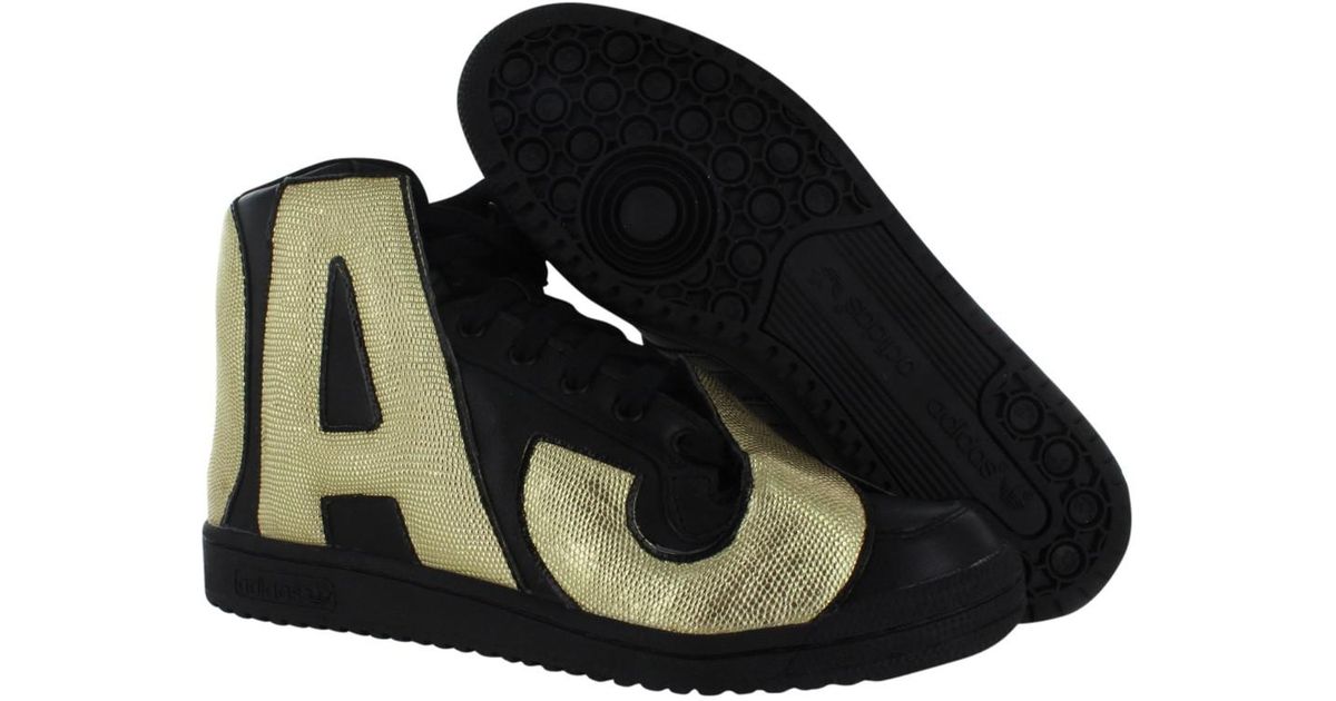adidas originals jeremy scott letters gold shoes size 8 for men lyst shoe size letters