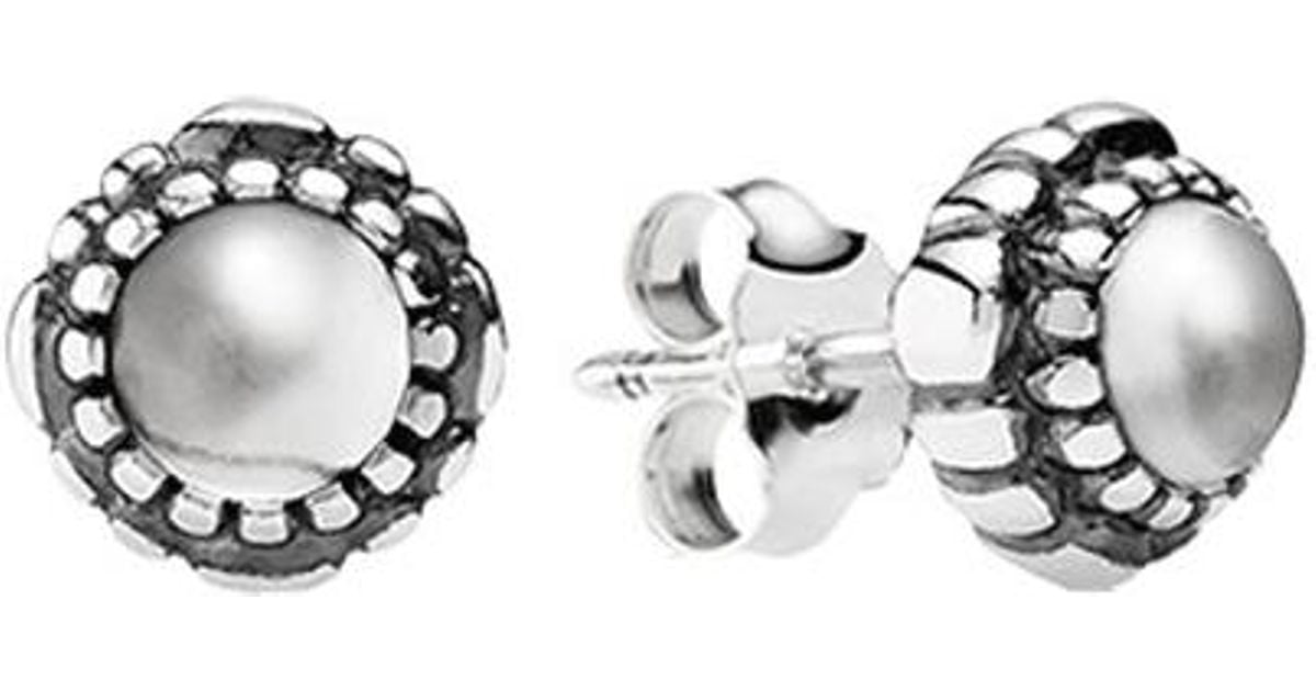Lyst Pandora Silver Rock Crystal April Birthstone Stud Earrings In Lyst Pandora Silver Rock Crystal April Birthstone Stud Earrings In Metallic