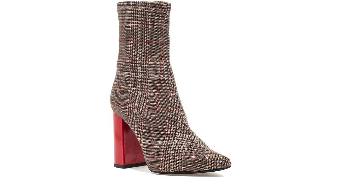 jeffrey campbell siren bootie plaid