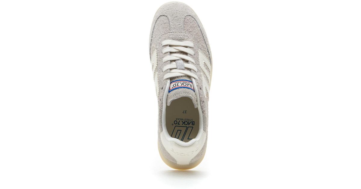 BACK 70 Sneaker Boston 2503-02 Milk – Weißer Lederschuh Mit Schnürung Und Rutschfester Gummisohle
