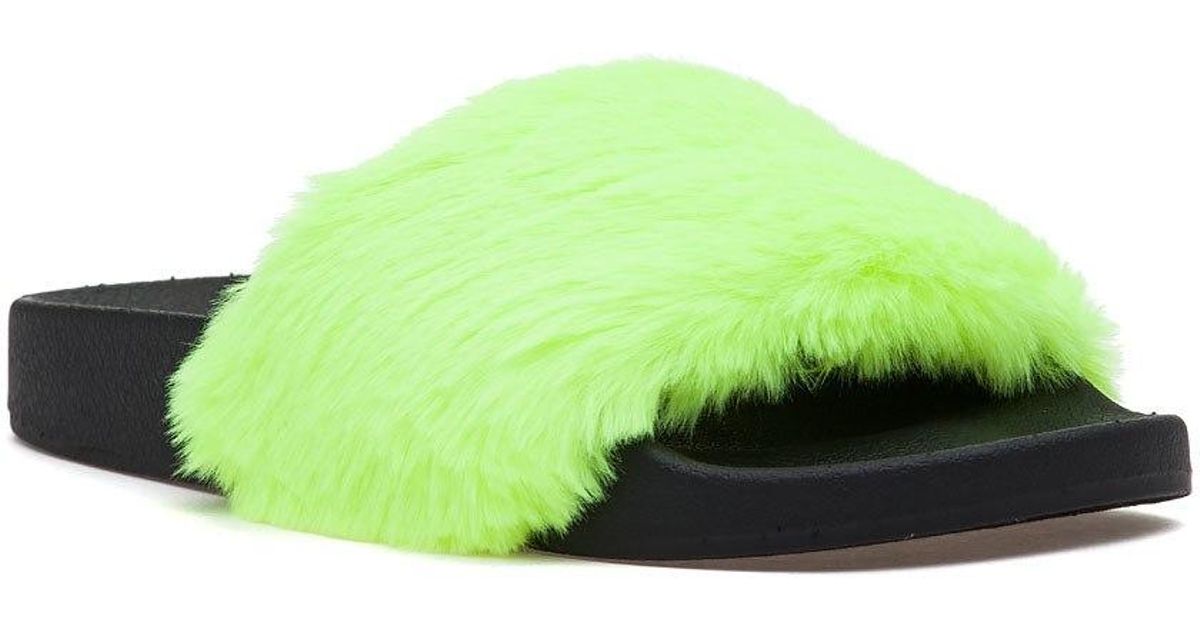 steve madden neon slides