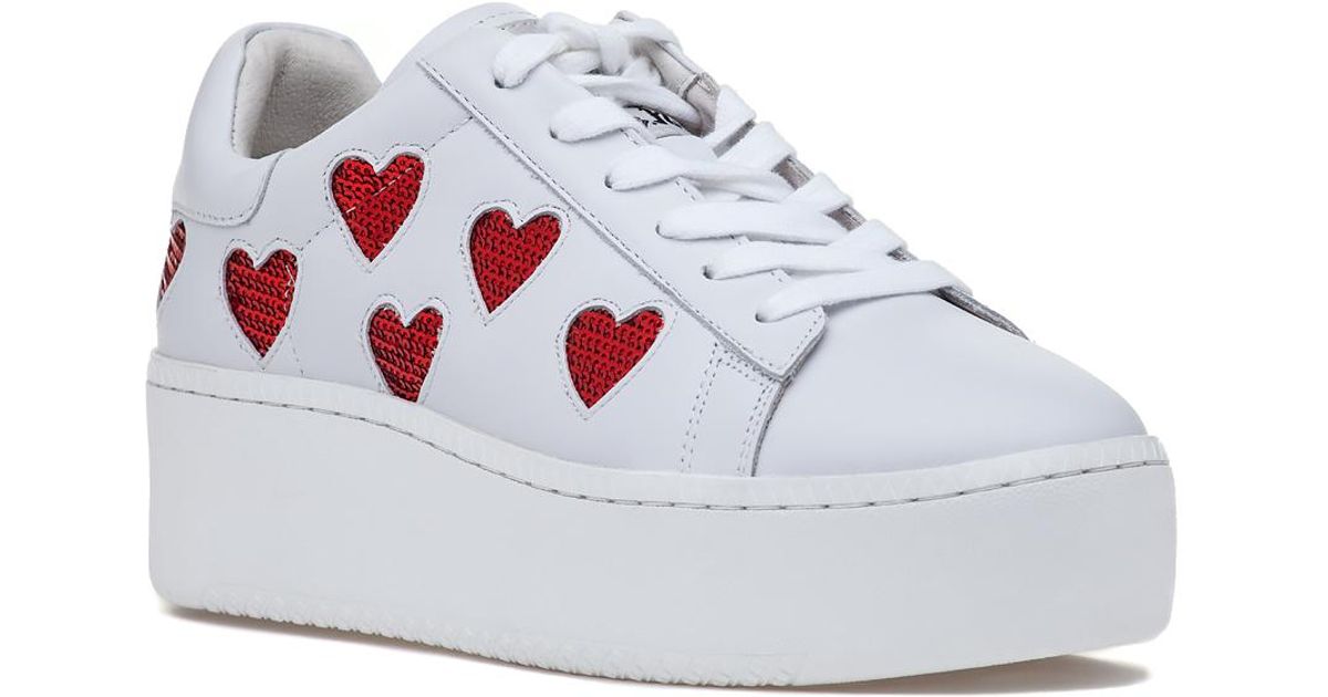 cute red sneakers