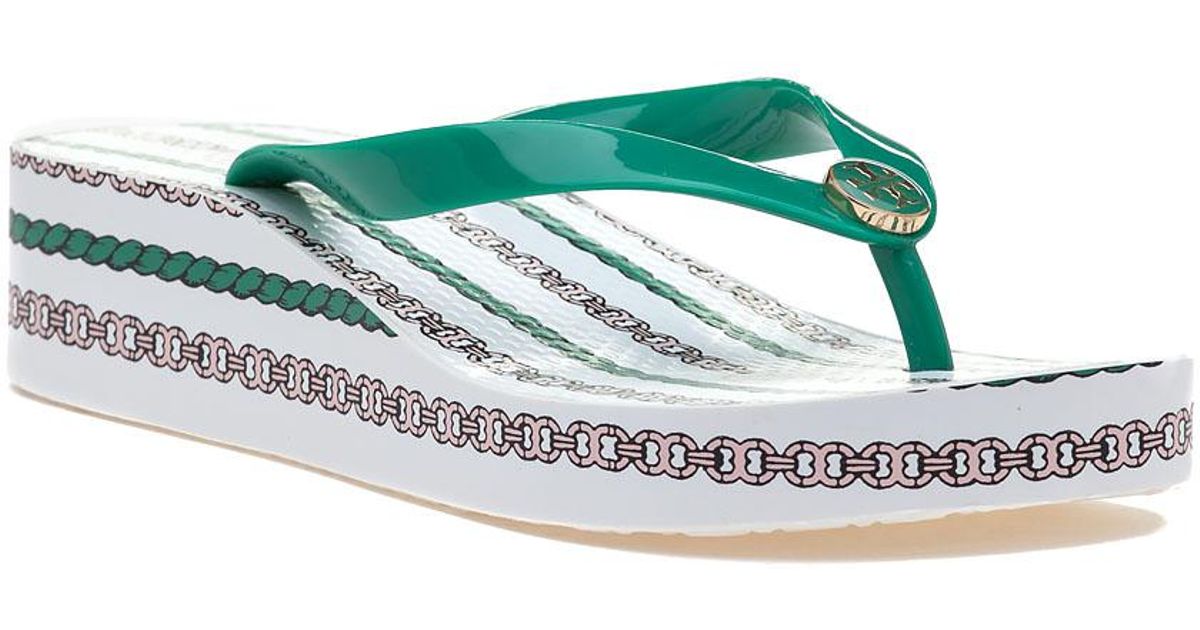 emerald green flip flops
