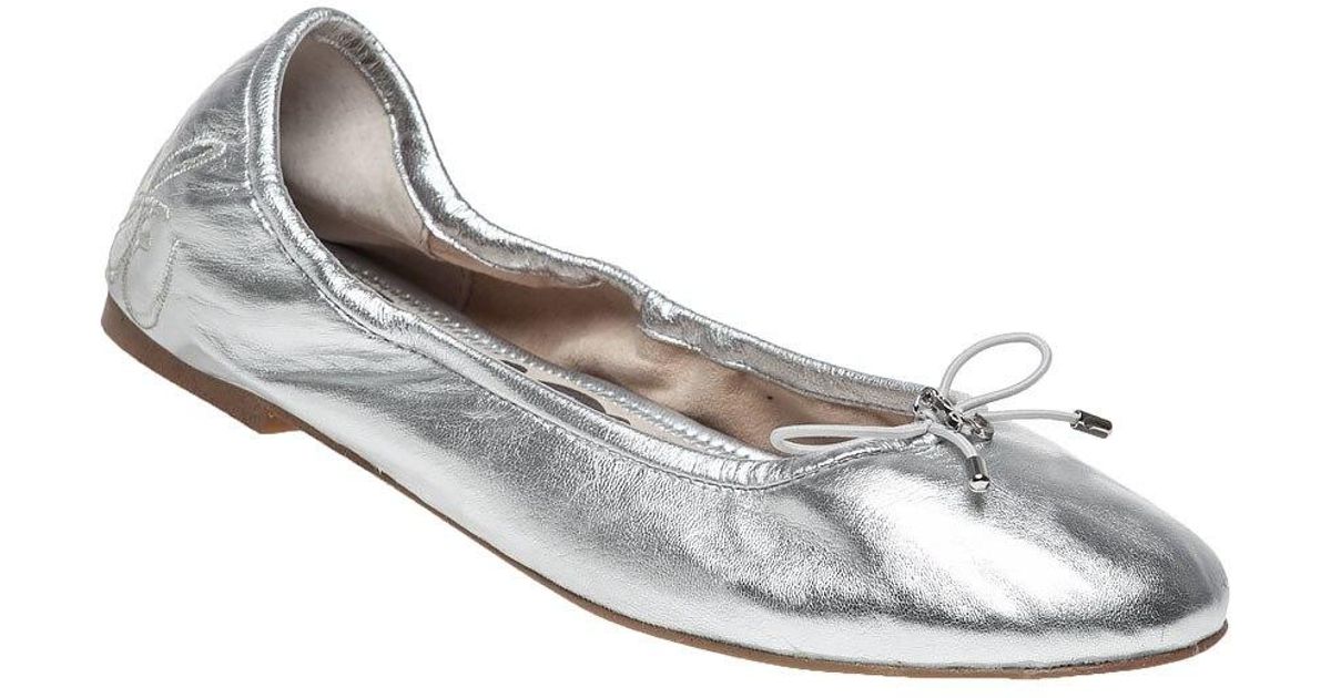 sam edelman felicia flat silver