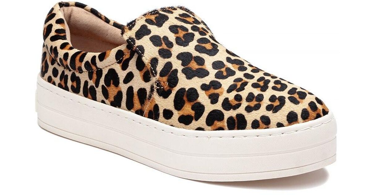 leopard pony hair sneakers