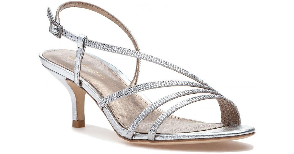 pelle moda silver sandals