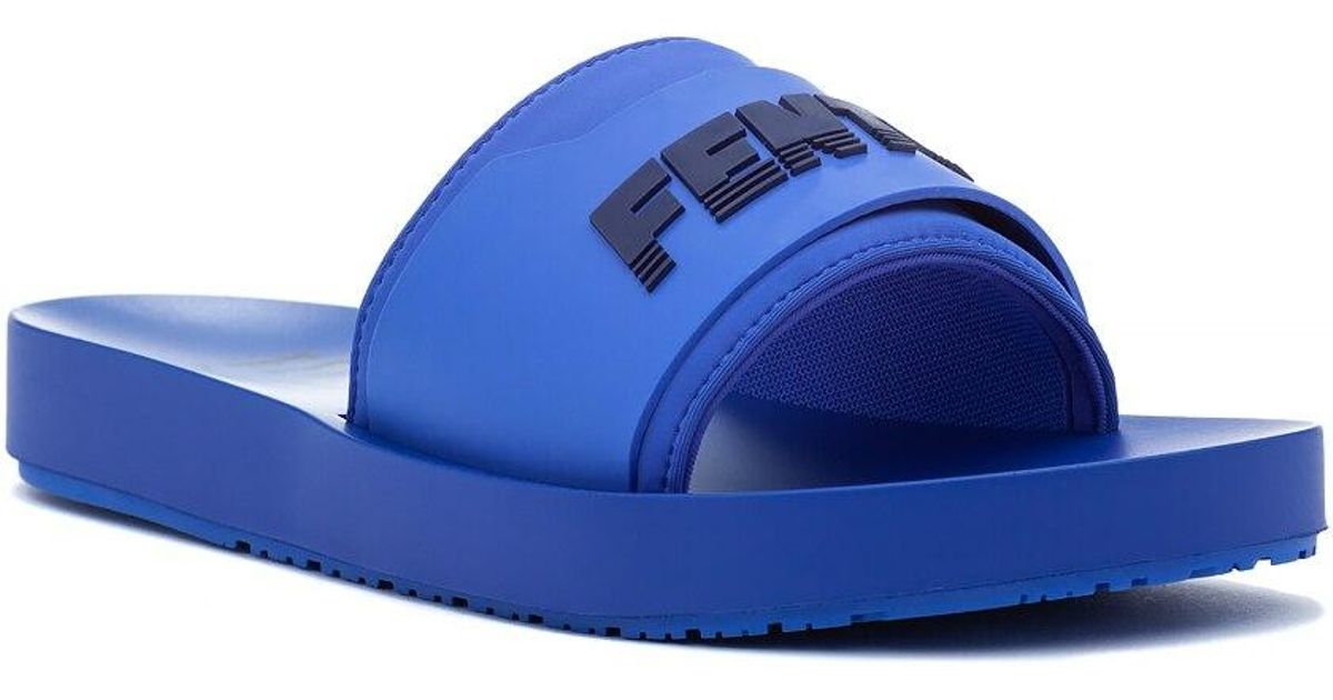 fenty puma slides blue