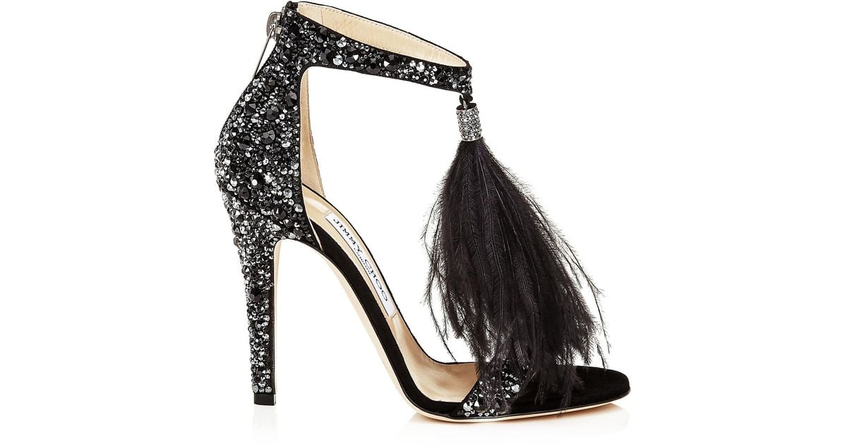 Jimmy choo ostrich feather shoes best sale