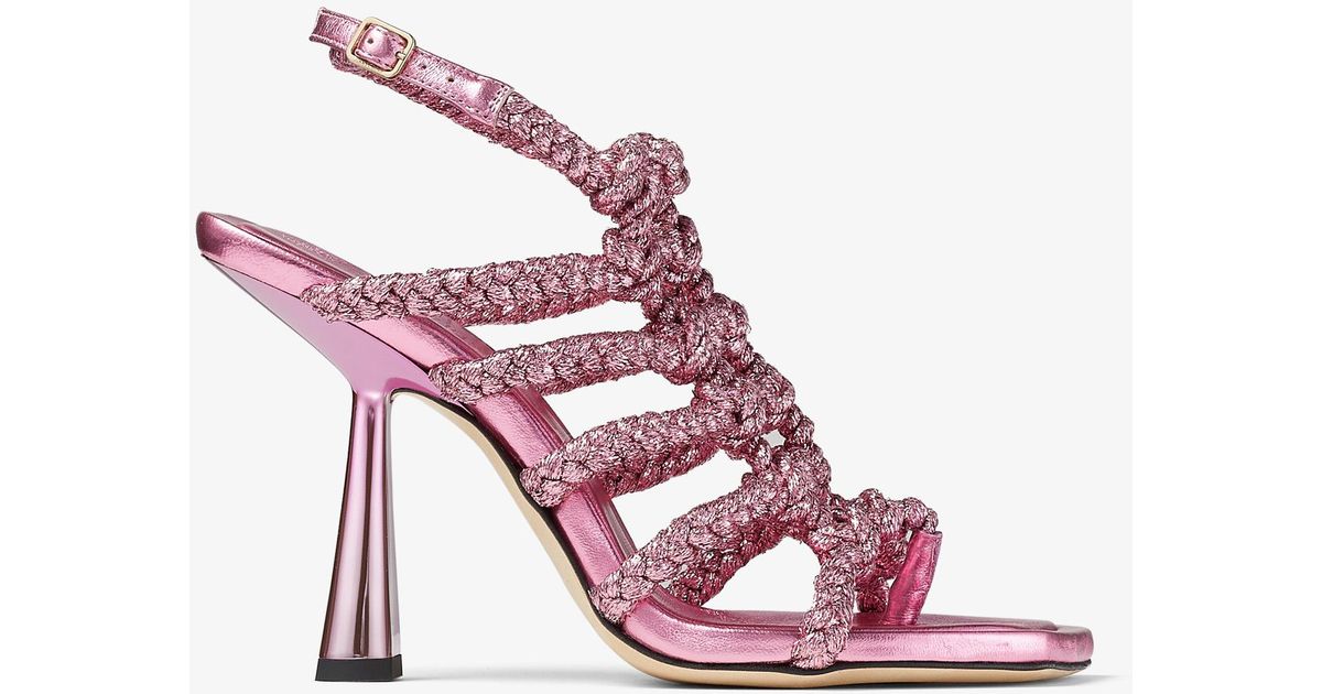 Jimmy Choo Izobel Sandal 100 in Candy Pink (Pink) | Lyst UK