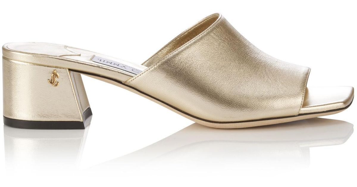 直営店‐Jimmy Choo‐ Skylah 45mm ミュール Jimmy Choo Skylah Mule 45 in White | Lyst