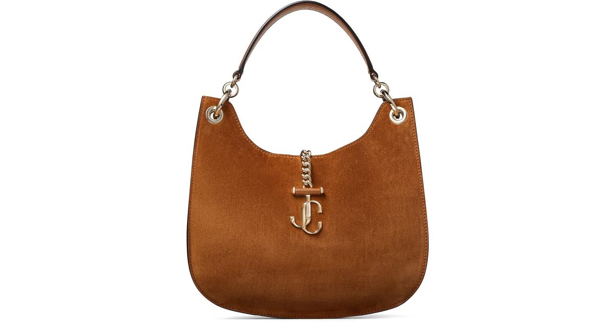 Jimmy Choo Varenne Hobo/m in Brown | Lyst Canada 