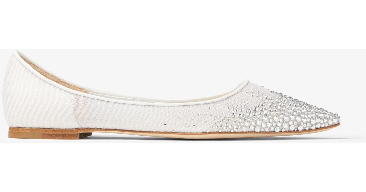 Jimmy Choo Love Flat in White Lyst