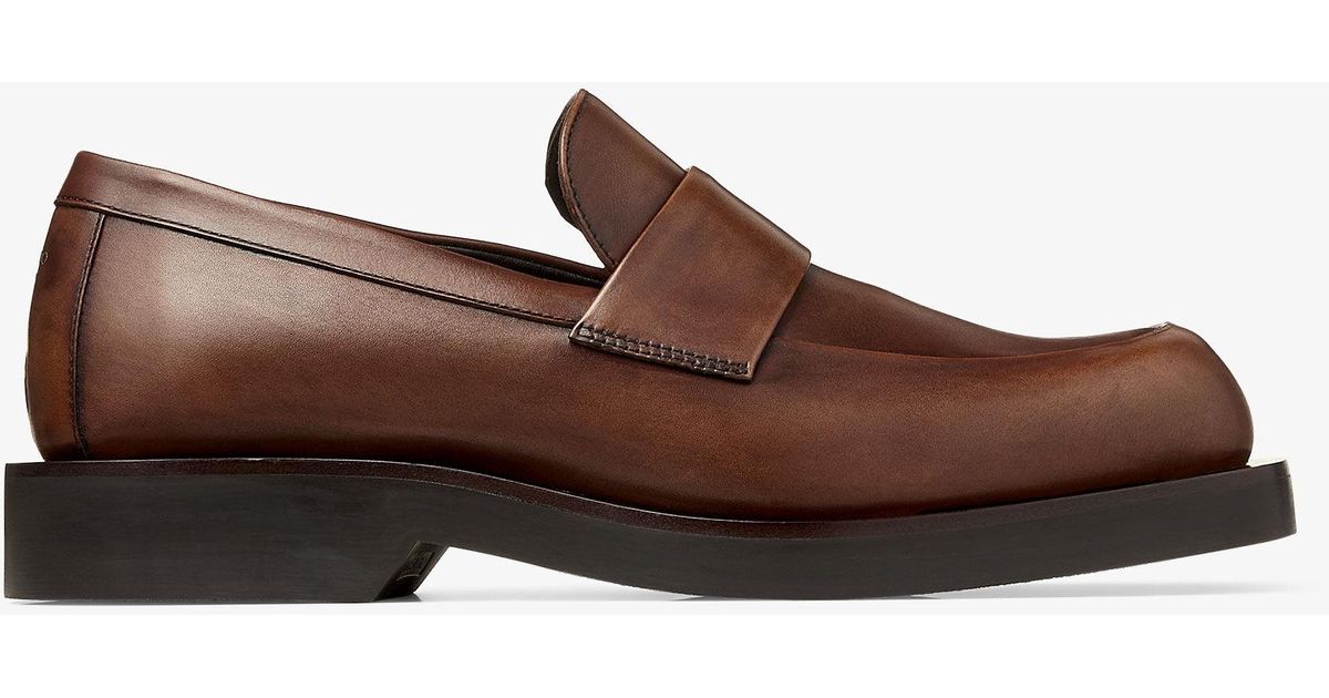 Jimmy Choo Buff Loafer in Brown for Men | Lyst