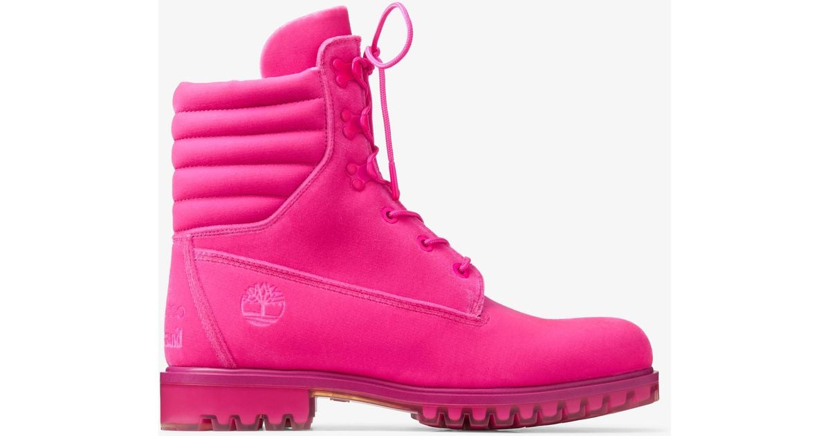 Jimmy Choo X Timberland 8 Inch Puffer Boot in Pink for Men | Lyst