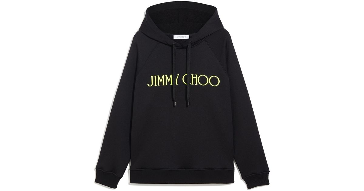 Jimmy Choo Neon-hoodie in Black | Lyst