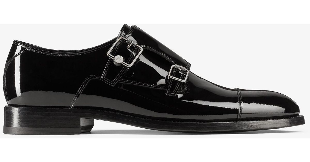 Jimmy Choo Finnion Monkstrap in Black for Men | Lyst