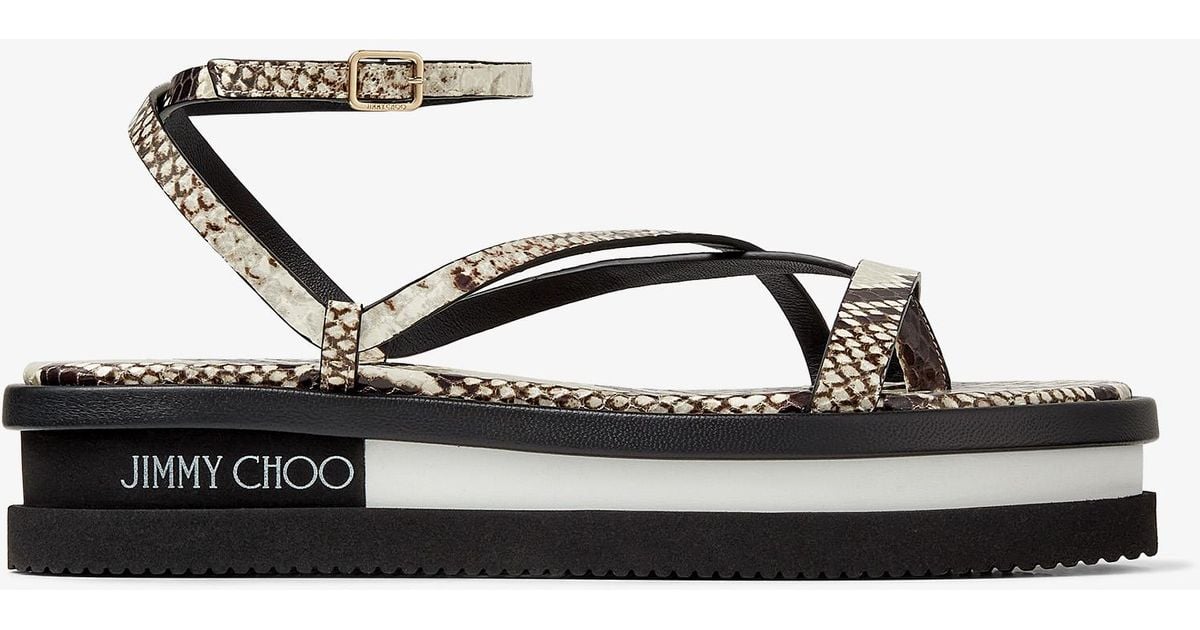 jimmy choo pine flat sandals