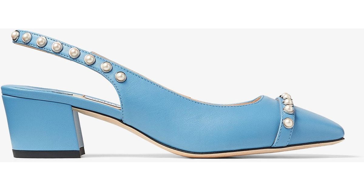 【JIMMY CHOO】Hya 45-Ofjp-London Blue ★関税送料込み Jimmy Choo Hya 45 in Blue | Lyst