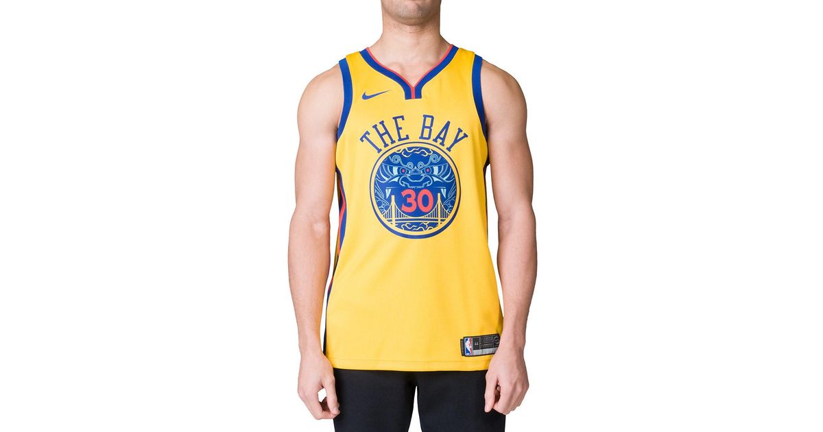 gsw jersey yellow