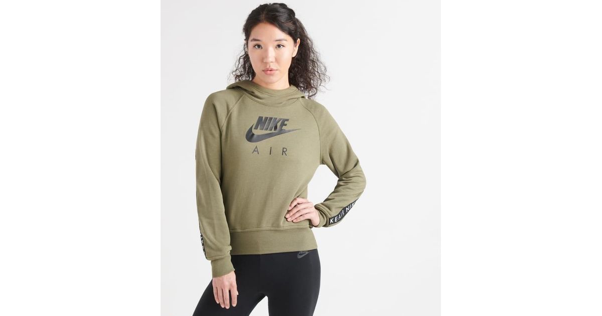 nike air hoodie green