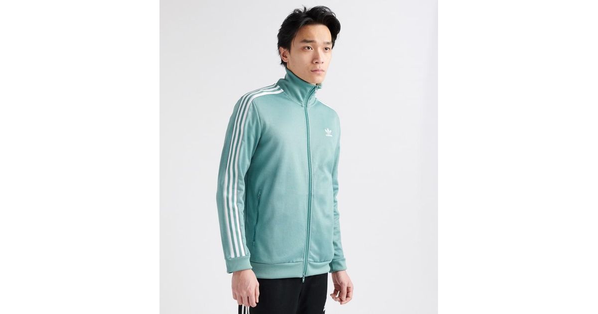 adidas beckenbauer jacket green