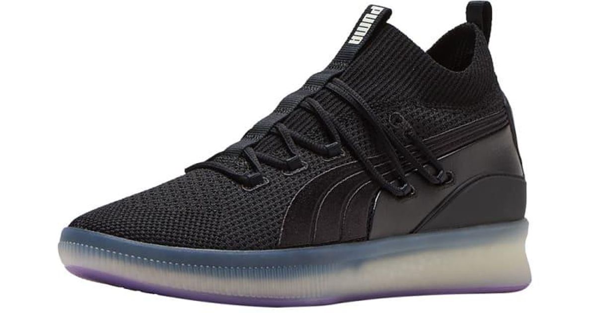 puma clyde court all black