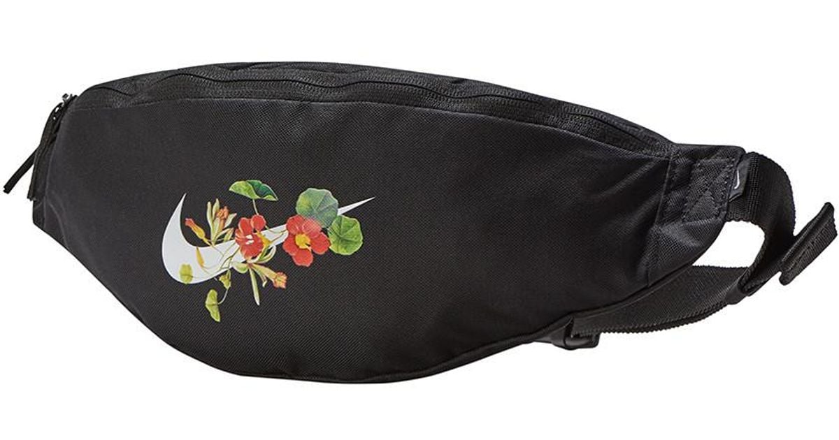 nike floral fanny pack