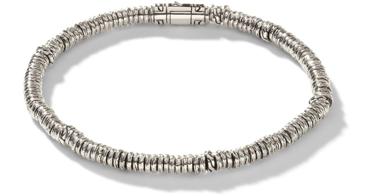 John Hardy Heishi Beaded Bracelet in Metallic Lyst