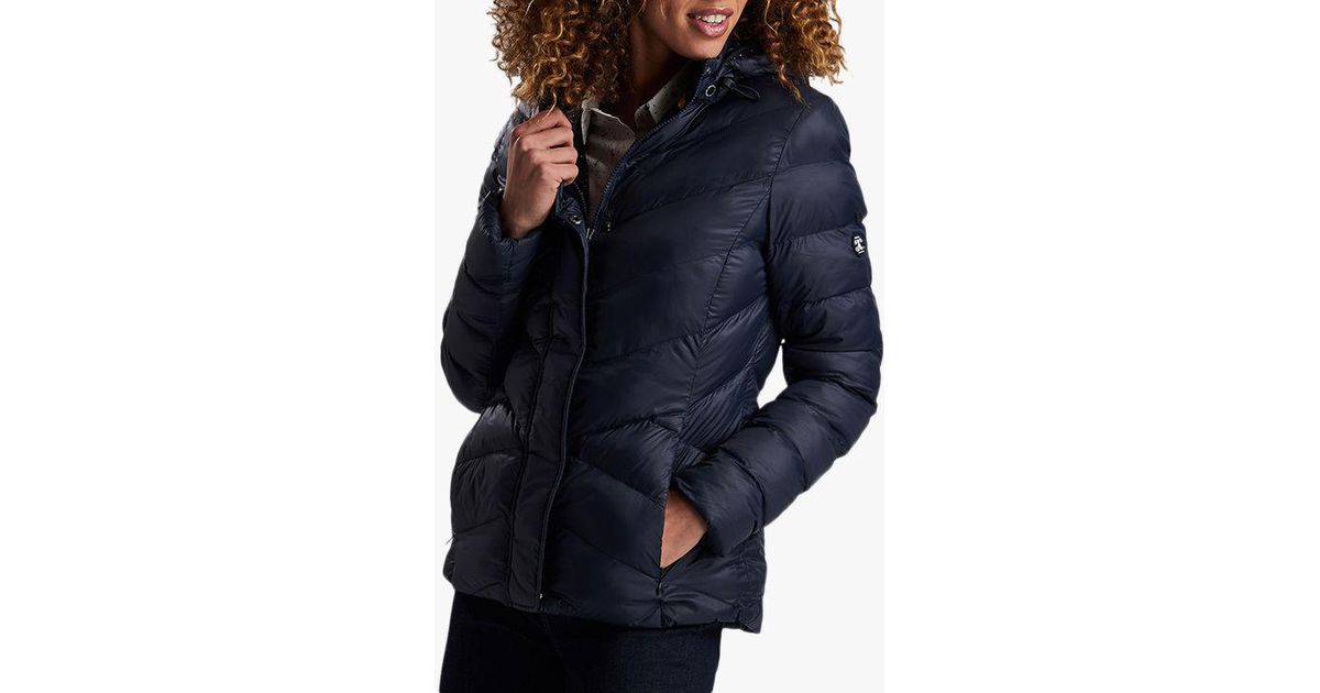 barbour skysail quilted hooded jacket