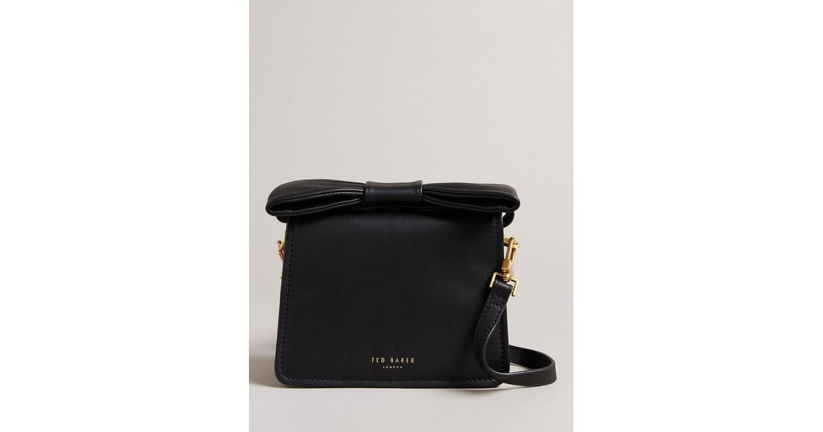 Ted Baker Niasina Leather Cross Body Bag in Black Lyst UK