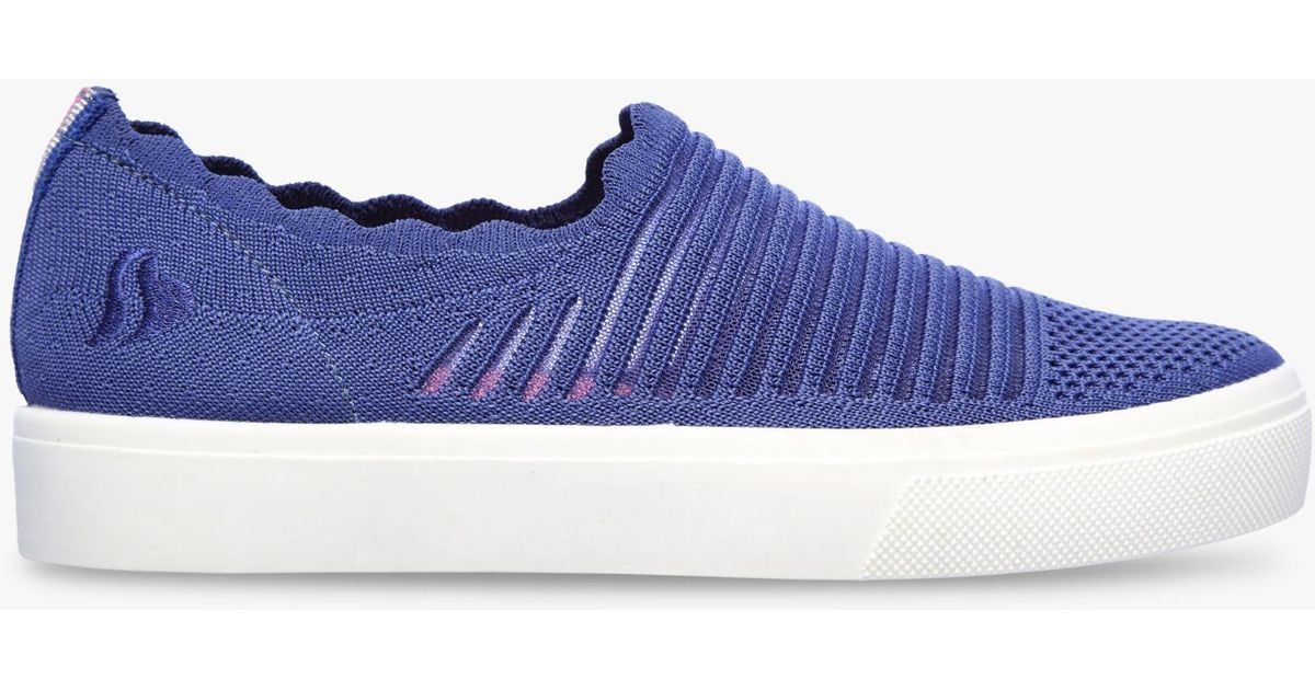 skechers poppy breezy street mesh slip on trainers