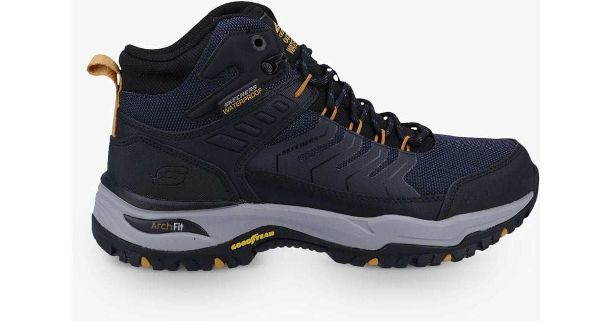 Skechers Arch Fit Dawson Raveno Hiking Boots in Blue for Men Lyst UK