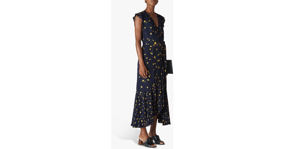 whistles daisy chain wrap dress