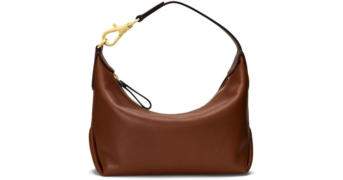 Ralph Lauren Lauren Kassie Small Leather Shoulder Bag in Brown Lyst UK
