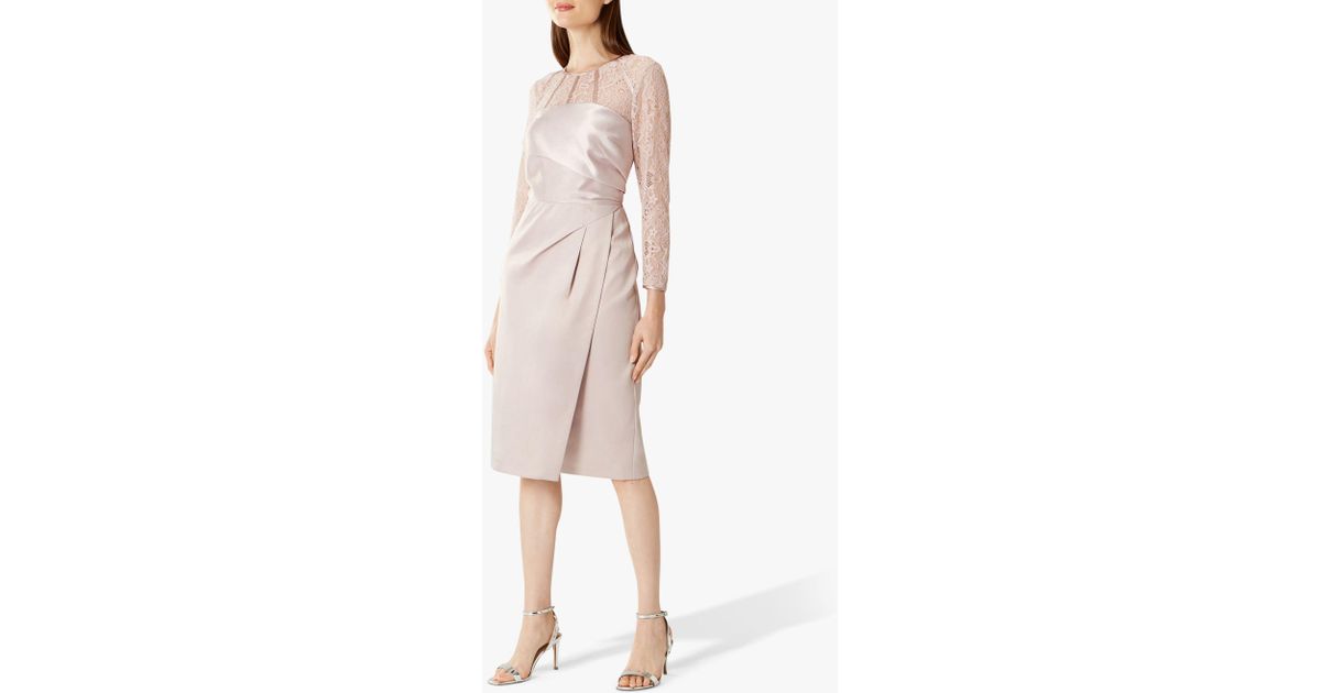 coast natural lucy lace shift dress