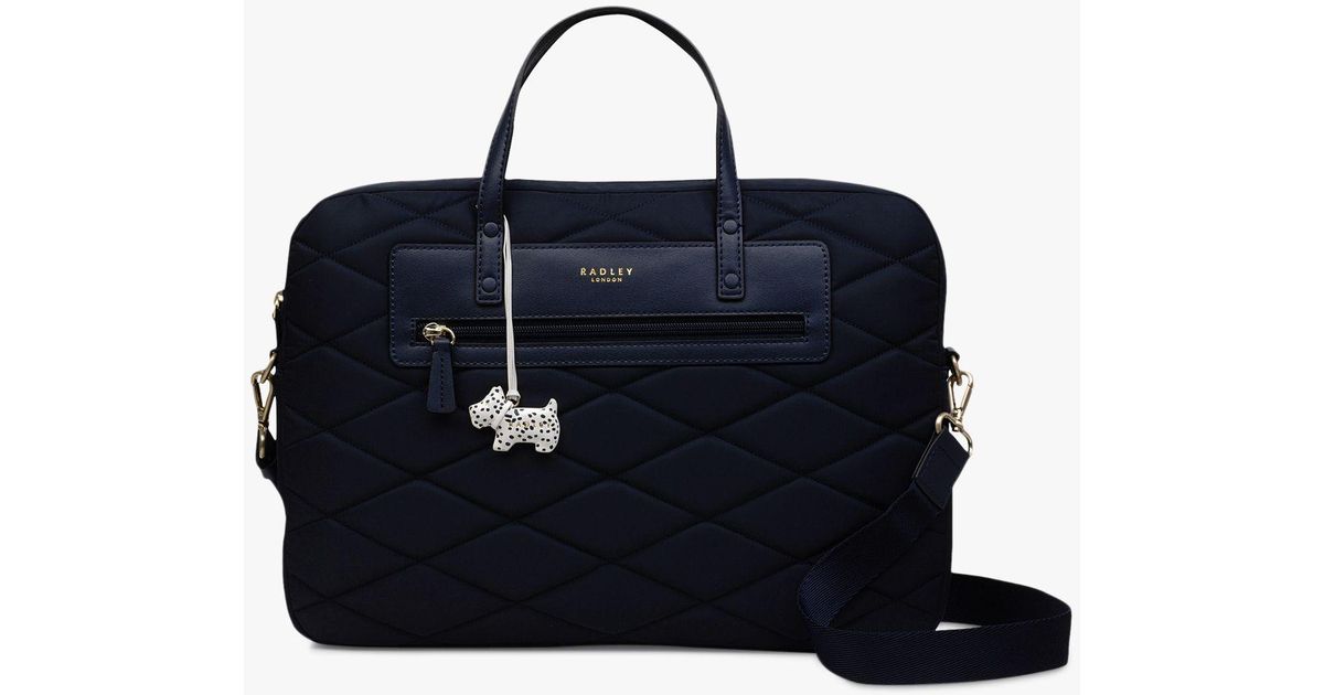 Radley Charleston Quilted Fabric Large Laptop Bag Lyst